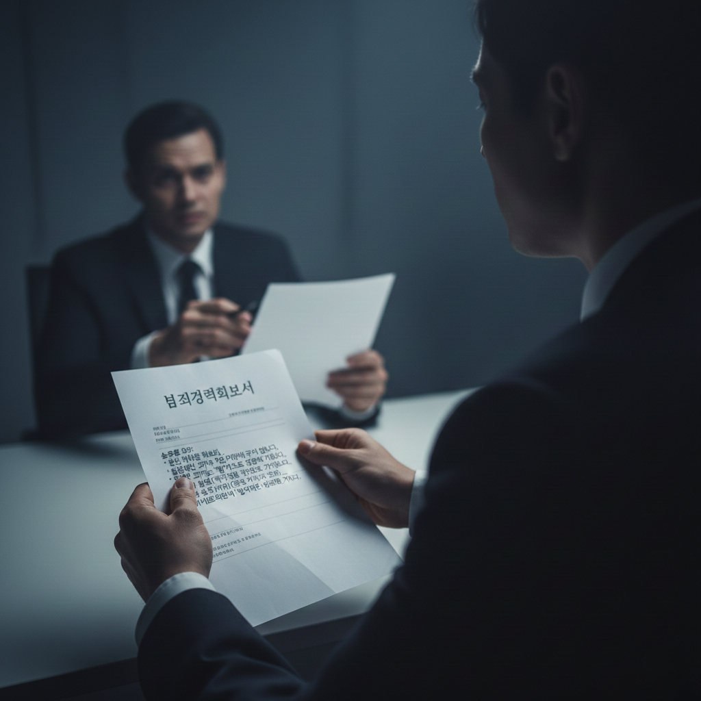 취업 시 전과기록